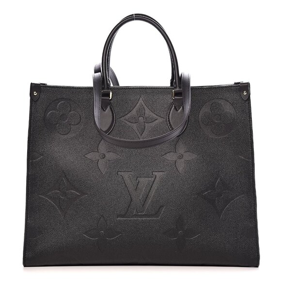 Authentic Louis Vuitton On The Go Tote Empreinte Leather Onthego GM Black - Picture 1 of 12